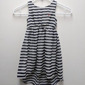 Nautica Striped Navy Blue and White Sun Dress 2T